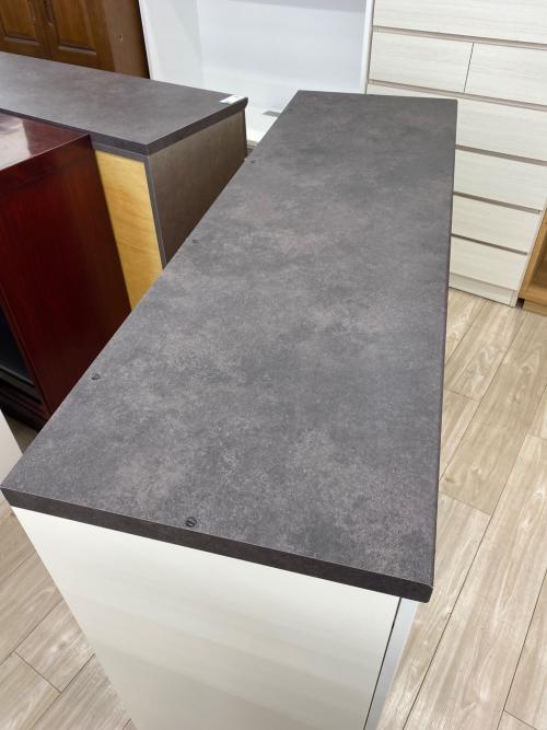 Pamouna (パモウナ) キッチンカウンター ダークブラウン×ホワイト 3段