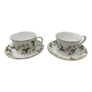 Wedgwood (ウェッジウッド) カップ&ソーサー デルフィ ワイルドストロベリー 2Pセット
