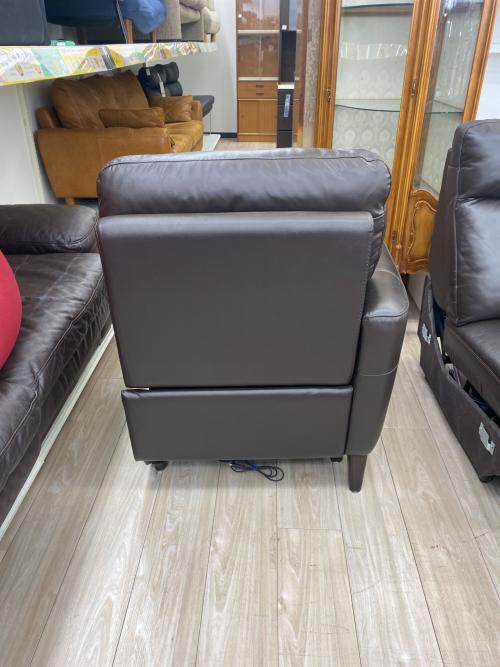 ニトリ 2人掛けリクライニングソファー ダークブラウン アネーロ