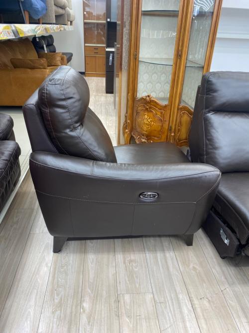 ニトリ 2人掛けリクライニングソファー ダークブラウン アネーロ