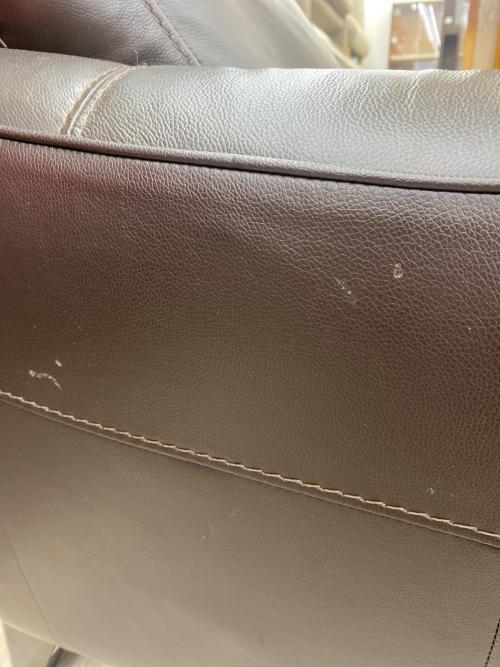 ニトリ 2人掛けリクライニングソファー ダークブラウン アネーロ