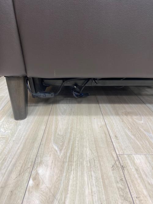 ニトリ 2人掛けリクライニングソファー ダークブラウン アネーロ