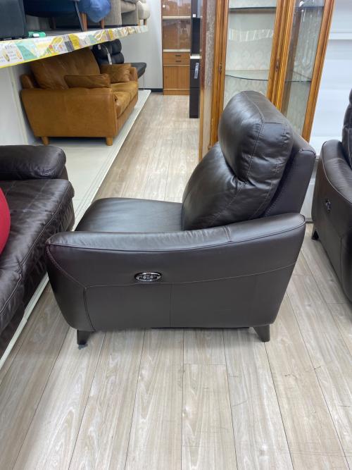 ニトリ 2人掛けリクライニングソファー ダークブラウン アネーロ