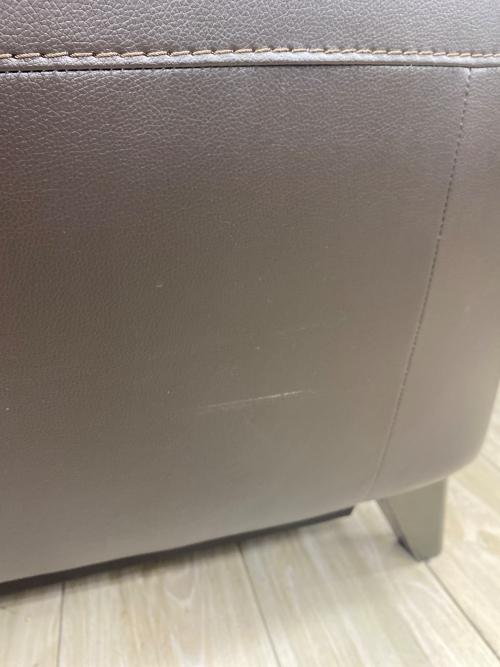 ニトリ 2人掛けリクライニングソファー ダークブラウン アネーロ