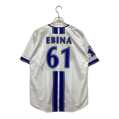 横浜DeNAベイスターズ (ヨコハマディーエヌエーベイスターズ) 応援グッズ Lサイズ ホワイト×ブルー 蛯名 ハイクオリティレプリカユニフォーム