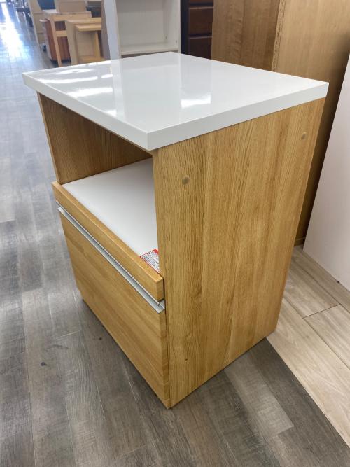 ニトリ キッチンカウンター ホワイト×ナチュラル リガーレ