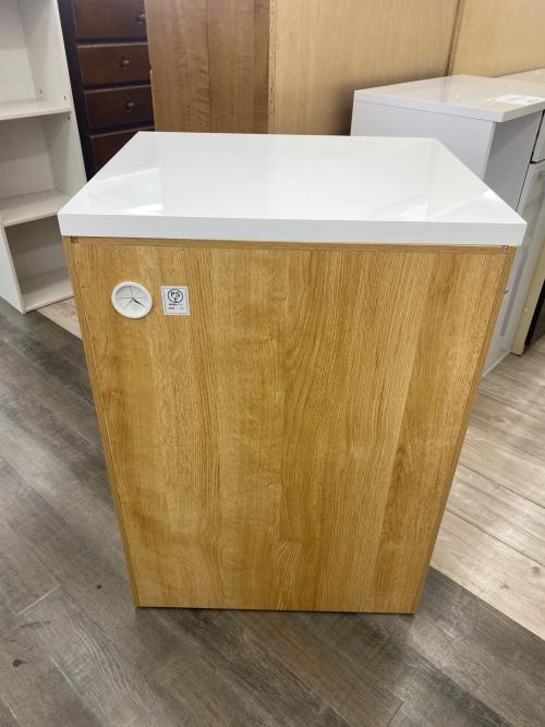 ニトリ キッチンカウンター ホワイト×ナチュラル リガーレ