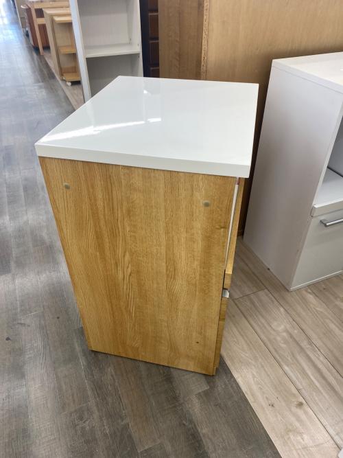 ニトリ キッチンカウンター ホワイト×ナチュラル リガーレ