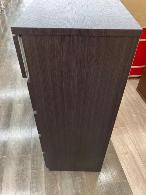 ニトリ 5段チェスト ハイチェスト フォウ80 DBR ブラウン