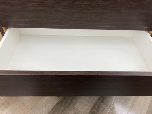 ニトリ 5段チェスト ハイチェスト フォウ80 DBR ブラウン