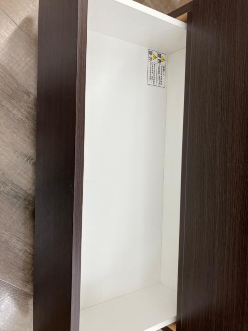 ニトリ 5段チェスト ハイチェスト フォウ80 DBR ブラウン