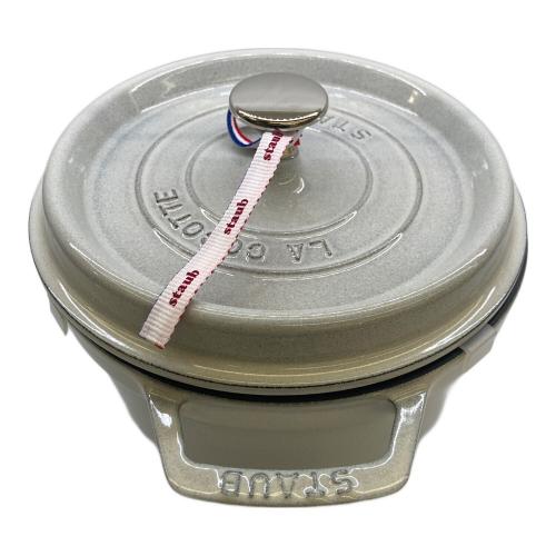 Staub (ストウブ) ホーロー鍋 20cm アイボリー ピコココット ラウンド