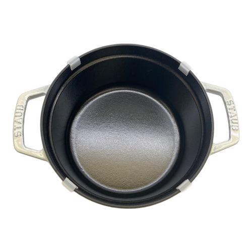 Staub (ストウブ) ホーロー鍋 20cm アイボリー ピコココット ラウンド