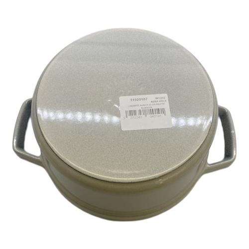 Staub (ストウブ) ホーロー鍋 20cm アイボリー ピコココット ラウンド