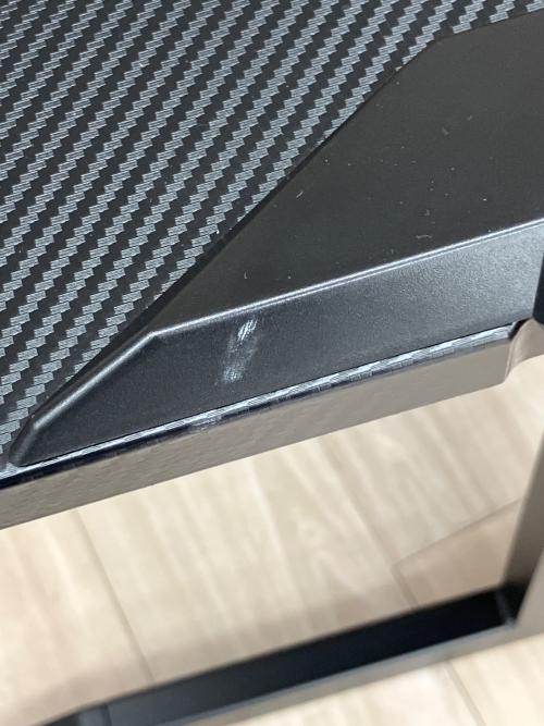 ニトリ ゲーミングデスク GM001 ブラック×レッド