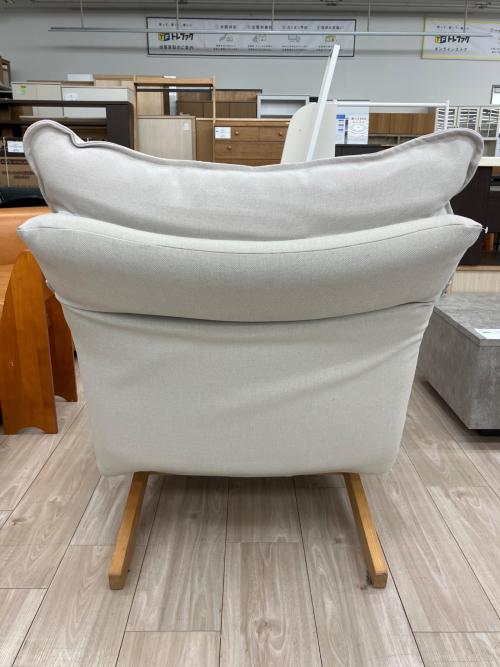 無印良品 (ムジルシリョウヒン) ハイバックリクライニングソファー オットマン付き アイボリー