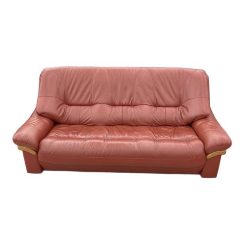 アサヒ 3人掛けソファー レッドブラウン ボーデンDX