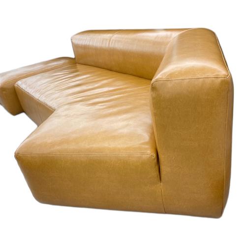 コーナーソファー キャメル