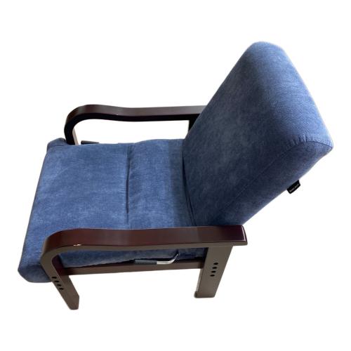 FRANCE BED (フランスベッド) リクライニングチェアー ネイビー×ダークブラウン 円背サポートチェアENN