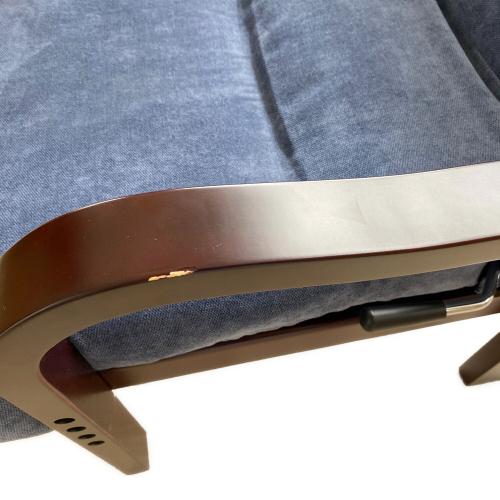 FRANCE BED (フランスベッド) リクライニングチェアー ネイビー×ダークブラウン 円背サポートチェアENN