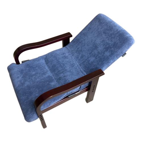 FRANCE BED (フランスベッド) リクライニングチェアー ネイビー×ダークブラウン 円背サポートチェアENN