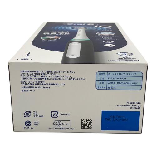 Oral-B (オーラルビー) 電動歯ブラシ iOG3.1C6.0 BK H マットブラック