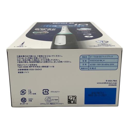 Oral-B (オーラルビー) 電動歯ブラシ iOG3.1C6.0 BK H マットブラック