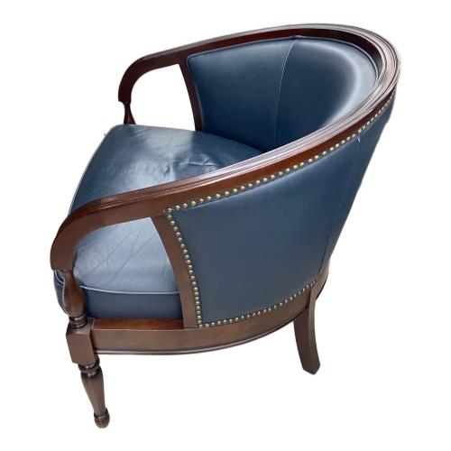 MARUNI (マルニ) 1人掛けソファー ブラウン×ブルー KENT-COURT