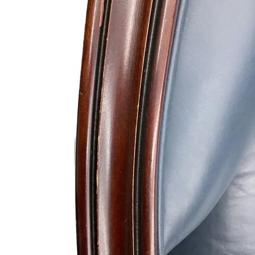 MARUNI (マルニ) 1人掛けソファー ブラウン×ブルー KENT-COURT