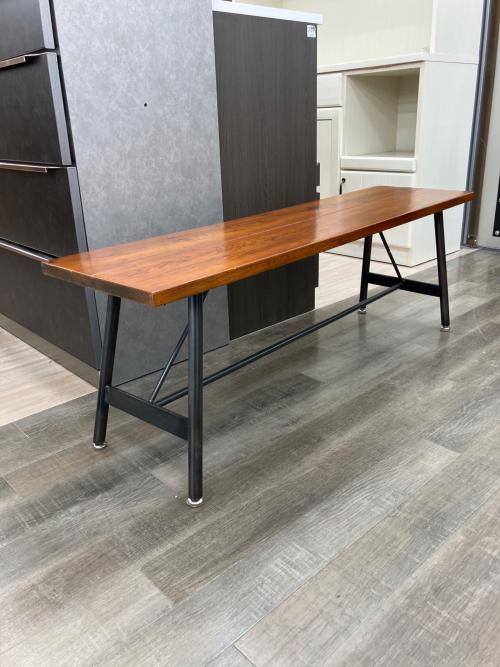 ダイニングベンチ ブラウン×ブラック