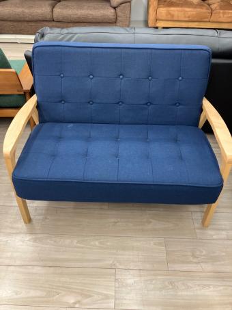 ニトリ 2人掛けソファー 187 ブルー