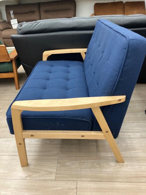 ニトリ 2人掛けソファー 187 ブルー