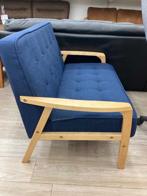 ニトリ 2人掛けソファー 187 ブルー