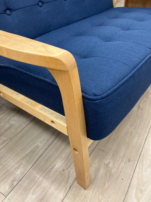 ニトリ 2人掛けソファー 187 ブルー