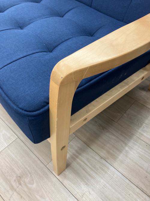 ニトリ 2人掛けソファー 187 ブルー