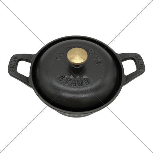 Staub (ストウブ) ラウンドココット 40501-020 12cm ブラック ヴィンテージシリーズR