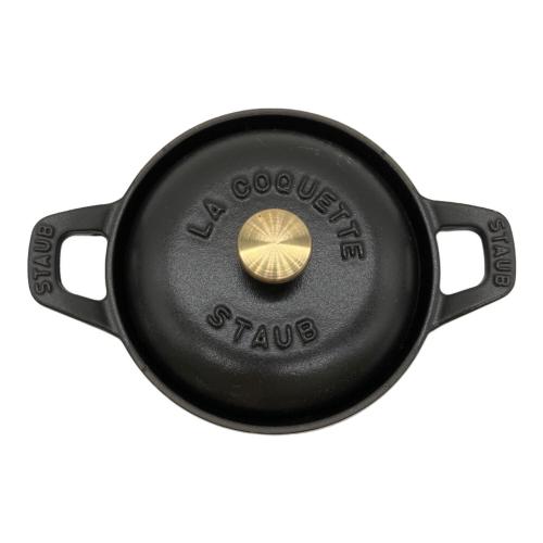 Staub (ストウブ) ラウンドココット 40501-020 12cm ブラック ヴィンテージシリーズR