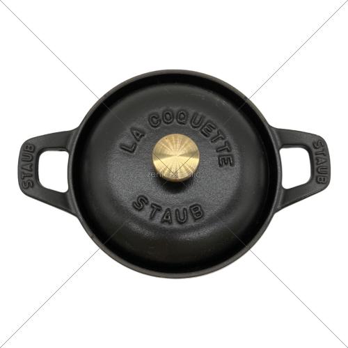Staub (ストウブ) ラウンドココット 40501-020 12cm ブラック ヴィンテージシリーズR