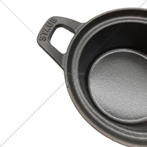 Staub (ストウブ) ラウンドココット 40501-020 12cm ブラック ヴィンテージシリーズR