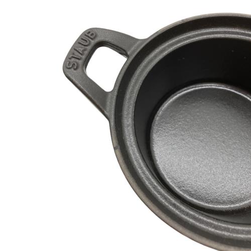 Staub (ストウブ) ラウンドココット 40501-020 12cm ブラック ヴィンテージシリーズR