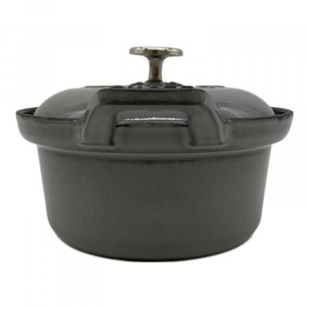 Staub (ストウブ) ラウンドココット 12cm グレー ヴィンテージシリーズ