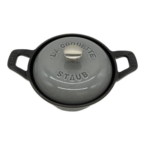 Staub (ストウブ) ラウンドココット 12cm グレー ヴィンテージシリーズR