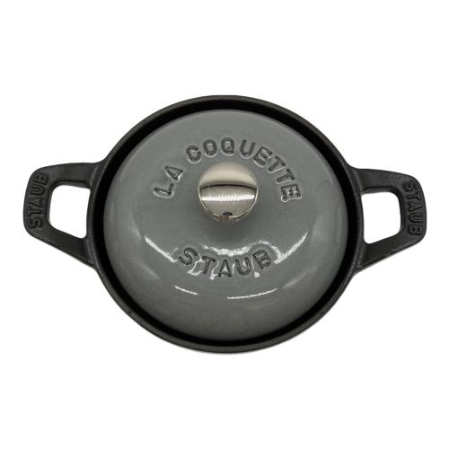 Staub (ストウブ) ラウンドココット 12cm グレー ヴィンテージシリーズR