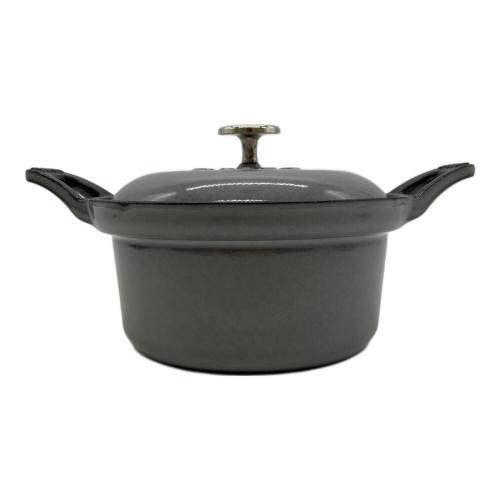 Staub (ストウブ) ラウンドココット 12cm グレー ヴィンテージシリーズR