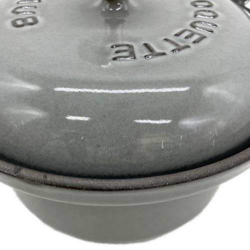 Staub (ストウブ) ラウンドココット 12cm グレー ヴィンテージシリーズR