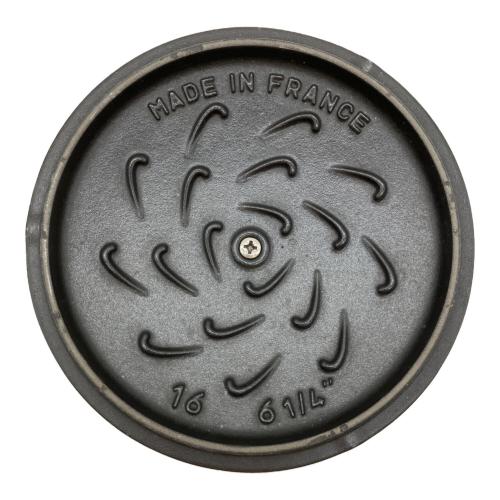 Staub (ストウブ) 錫物ホーロー鍋 16cm ブラック ワナベ