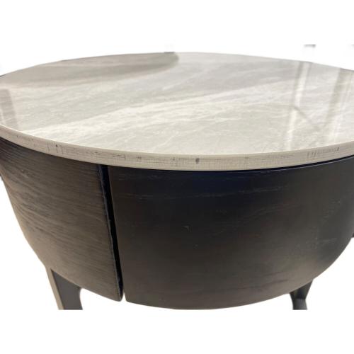 ネストテーブル 大理石調 167 グレー×ブラック