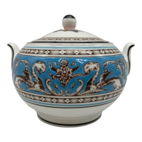 Wedgwood (ウェッジウッド) シュガーポット＆クリーマーセット フロレンティーン・ターコイズ