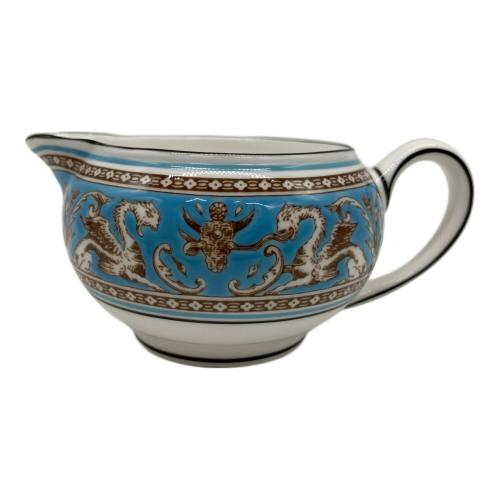 Wedgwood (ウェッジウッド) シュガーポット＆クリーマーセット フロレンティーン・ターコイズ
