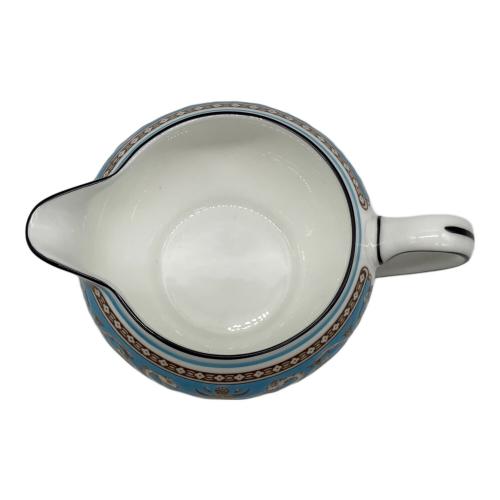 Wedgwood (ウェッジウッド) シュガーポット＆クリーマーセット フロレンティーン・ターコイズ
